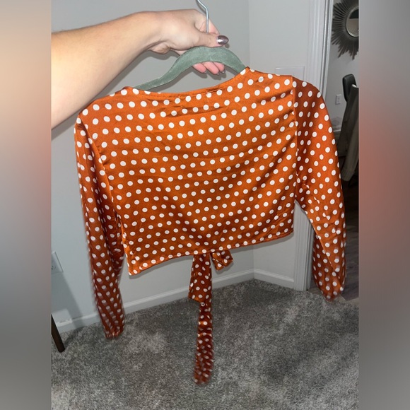 Pretty little thing orange tie top - Picture 2 of 2